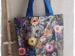 Torba z rožami modra