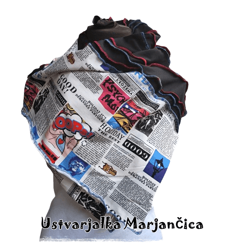 Šal časopis - črn