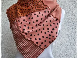 Unikaten šal v oker odtenkih