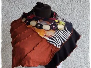 Unikatno ogrinjalo zebra črno