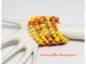 Zapestnica rumeno - oranžna